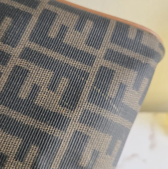 Vintage Fendi Zucca Brown Monogram Canvas Top Handle Boston Bag - Picture 10 of 16